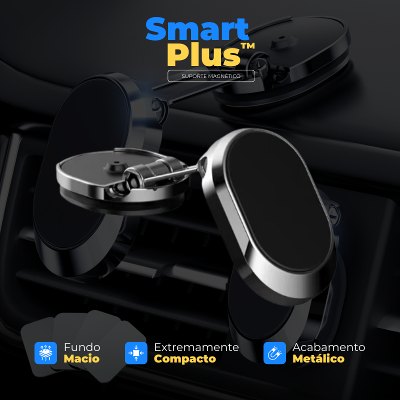 Suporte Magnético para Celular Automotivo - SmartPlus™